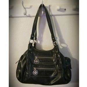 Kathy Van Zeeland Black Shoulder Purse